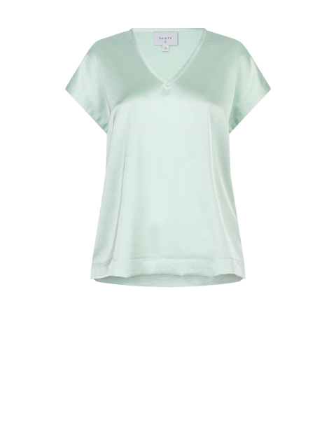 Luiza satin v-neck top