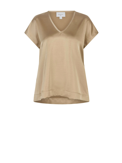 Luiza satin v-neck top