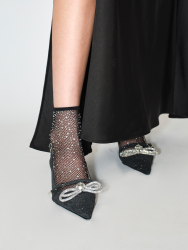 Strass-Netz-Socken